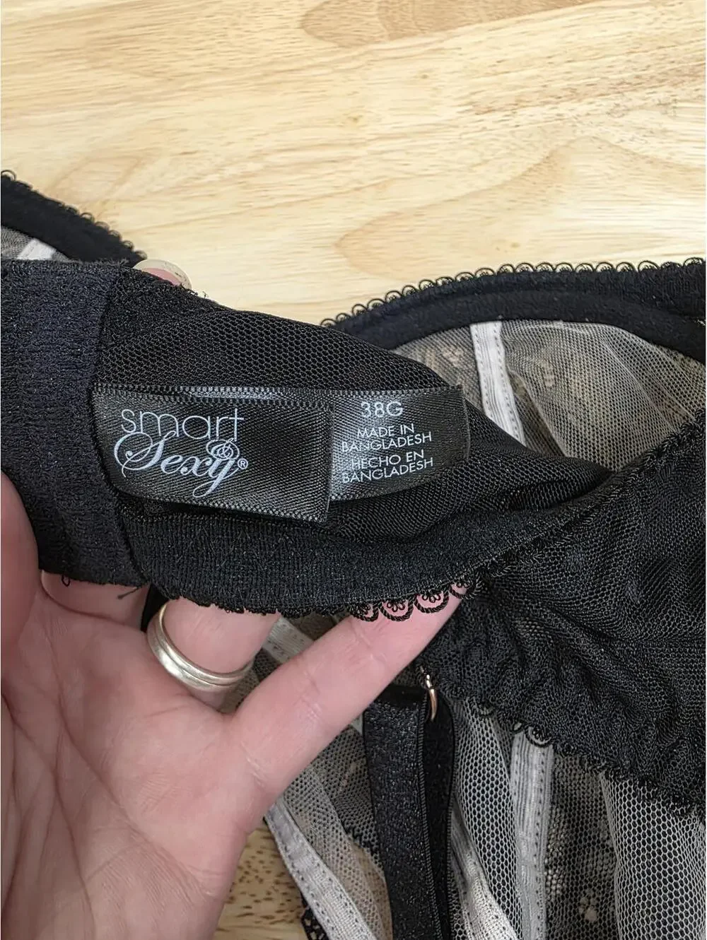 Smart & Sexy Women’s Full Coverage Unlined Underwire Bra Black 38G